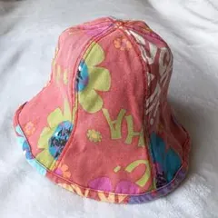 春夏　キッズ　チューリップハット　バケットハット　バケハ　小学生　園児　夏用