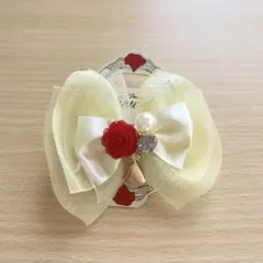 レア　平成レトロ！　ディズニー　美女と野獣 ベル　リボン ヘアゴム　カチューシャ