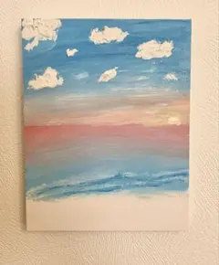 テクスチャーアート 海 空