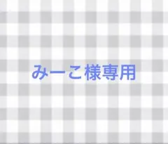 みーこ様専用ページ