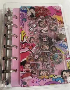 ラスト① ベティA7 シャカシャカノート バインダー シール帳 カバー付き