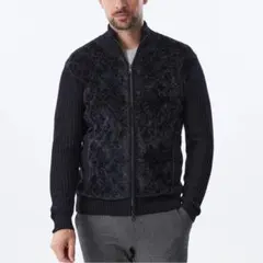 EPOCA UOMO モールダイヤZIPニットアウター 48 美品 定5,3万のサムネイル