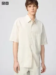 値下げ！ユニクロ　UNIQLO U ボクシーシャツ　半袖　XL 2枚セット売りのサムネイル