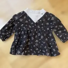 petit main プティマイン　チュニック　90 コーデュロイ　小花柄