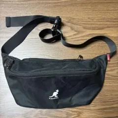 KANGOL ボディバッグ ウエストポーチ ブラック