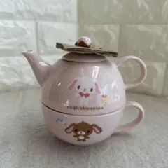 未使用 レア シュガーバニーズ ティーフォーワン ティーポット ティーカップ