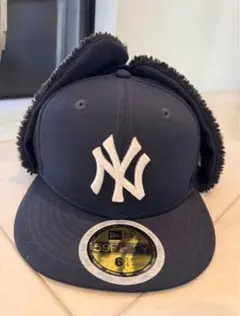 New Era 59FIFTY ネイビーキャップ●ニューエラ●イヤーカバー