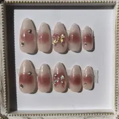 ネイルチップ　マグネットグラデ　チークネイル「1,5,4,6,8」」現品販売