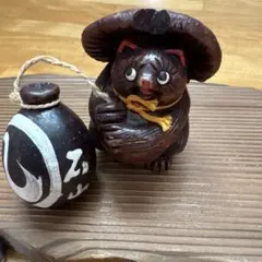 たぬき 置物 徳利付きのサムネイル