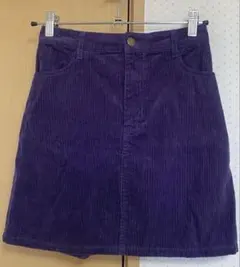 WEGO コーデュロイ タイトスカート パープル