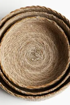 週末お値下げ中！シーグラスストレージバスケット 3個セット