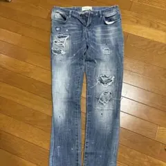 Avid Jeans ダメージ加工 スキニーデニム L ペイント - メルカリ