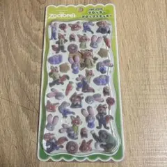 ズートピア フロッキードロップステッカー シール