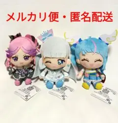 キミとアイドルプリキュア♪　コロっとまんまる　プリフェイスぬいぐるみ　3種セット