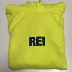 REI パーカー　EBiDAN 蛍光イエロー