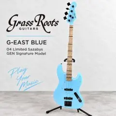 【極美品】GrassRoots G-EAST BLUE GEN エレキベース