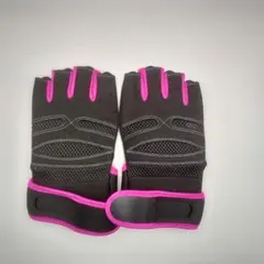 トレーニンググローブ XL ピンク リストラップ 筋トレ ベンチプレス 握力補助のサムネイル