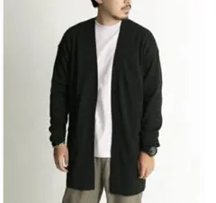 アーバンリサーチ ロングカーディガン 黒 Lサイズ