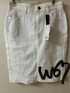 【新品未使用】UNIQLO ウルトラストレッチデニムペンシルスカート W67