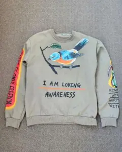 I AM LOVING AWARENESS トレーナー　スウェット　文字プリント