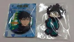 呪術廻戦　伏黒恵　缶バッジ　ラバスト　ストラップ