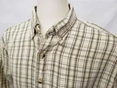 メンズ　古着　チェックシャツ　リーバイス　イエロー　グリーン　CB-15