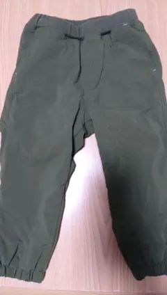 オリーブグリーン フリース裏地 パンツ雪用