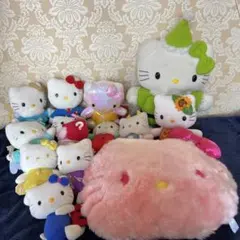 ハローキティ ぬいぐるみ マスコット ポーチ まとめ 7種セット - メルカリ
