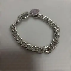 シルバーカラー チェーンブレスレット