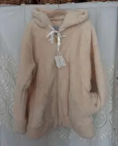 ワコール ツモリチサト　ほかほかもこもこボア　可愛い　　フルジップパーカー