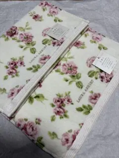 ローラアシュレイ❤︎アンジェリカレース付きバスタオルセット ローラアシュレイ❤︎アンジェリカレース付きバスタオルセット