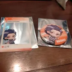 ヒプノシスマイク　ヒプマイ　JR推し旅　躑躅森廬笙　缶バッジ　クリアカード