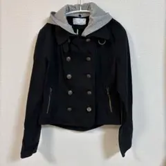 ＣＯＣＯTＯG I RＬS ダブルレストジャケット グレーのフード付き