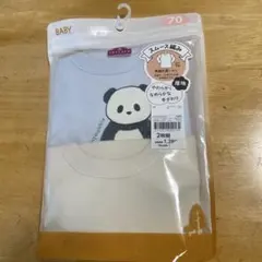 新品☺︎ 長袖丸首シャツ　サイズ70㎝　2枚組