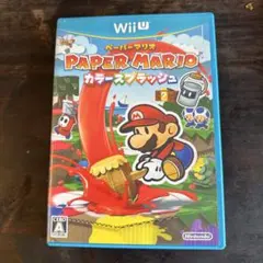 ペーパーマリオ カラースプラッシュ Wii U 箱あり ジャンク扱い 動作未確認