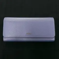 Y7613 FURLA フルラ　長財布　くすみブルー