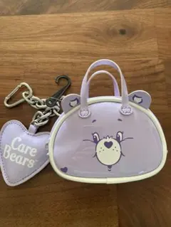 Care Bears クマの顔バッグ ハート型キーホルダー付き