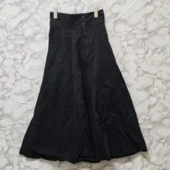 AZUL BY MOUSSY フレアスカート S ハイウエスト 綿100% 黒のサムネイル