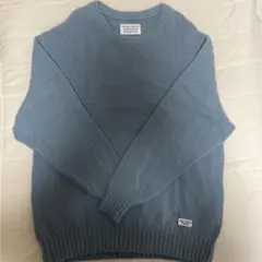 WACKO MARIA クルーネックニット ブルー XLのサムネイル