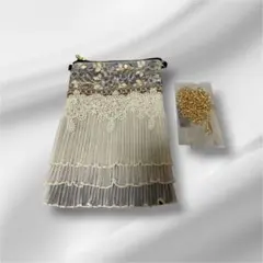 サコッシュ　スマホホルダー　インド刺繍　ハンドメイド