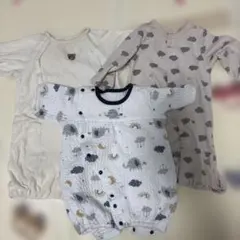 50~60cm 2wayドレスオール3枚セット アカチャンホンポ、バースデー他