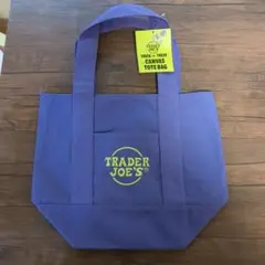 TRADER JOE'S キャンバストートバッグ 紫