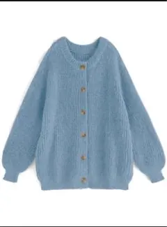 ニットロングカーディガン