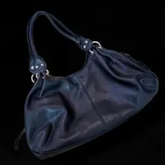 Y2K Grunge Leather Hand Bag Black 4℃