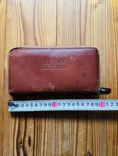 [ORICE]イタリア製　ブラウンレザー長財布　本革