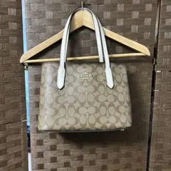 Coach ベージュ トートバッグ　訳あり