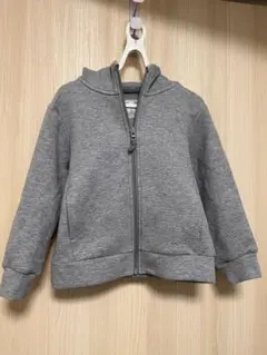 ユニクロ　UNIQLO ドライスウェットパーカー　グレー 110センチ