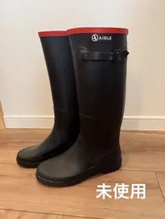 AIGLE レインシューズ　紺色　レディース
