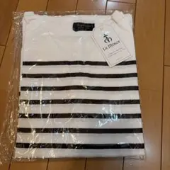 【新品タグ付】Le minor 白x黒 ボーダーT 長袖Lサイズのサムネイル