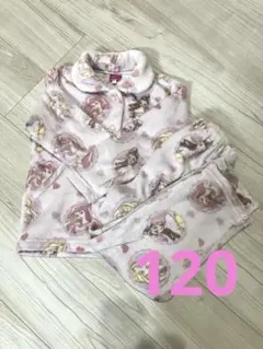 ディズニープリンセス　パジャマ　120 ふわふわ　　もこもこ　ルームウェア